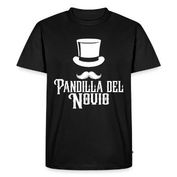 Pandilla del Novio Boyfriend Gang Groomsmen Gift - Men's Premium Organic T-Shirt - black - Front - Nico (187cm)