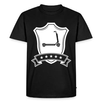 Armoiries de scooter électrique - T-shirt Premium bio Homme - noir - Devant - Nico (187cm)