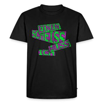 I have to shit - vintage - Men's Premium Organic T-Shirt - black - Front - Nico (187cm)