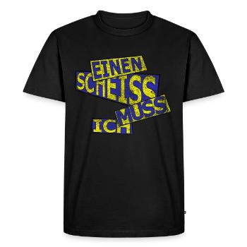 I have to shit - vintage - Men's Premium Organic T-Shirt - black - Front - Nico (187cm)