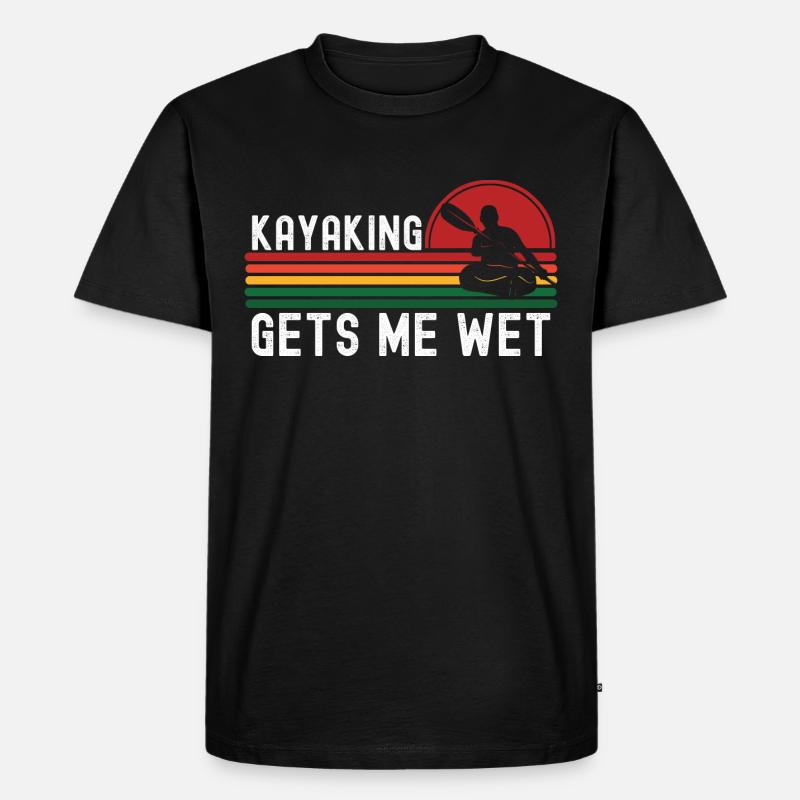 Kayak - Männer Premium Bio T-Shirt - Schwarz