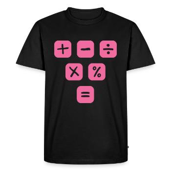 Mathématiques Symboles Signes mathématiques Mathématiques - T-shirt Premium bio Homme - noir - Devant - Nico (187cm)