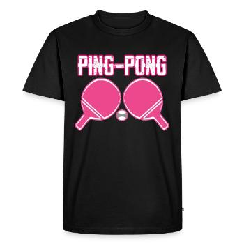 Ping Pong Sport Tennis Player - Men's Premium Organic T-Shirt - black - Front - Nico (187cm)