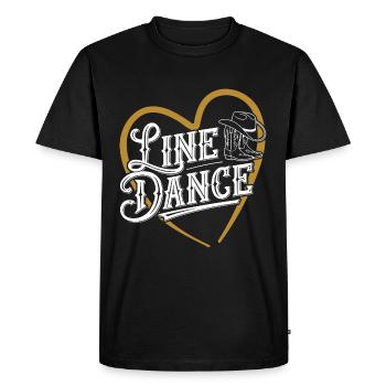 Line dancing, what else? Line Dancing Training - Men's Premium Organic T-Shirt - black - Front - Nico (187cm)