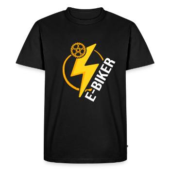 Bicycle E-Bike Electric Bike Cordless Biker Ebike - Men's Premium Organic T-Shirt - black - Front - Nico (187cm)