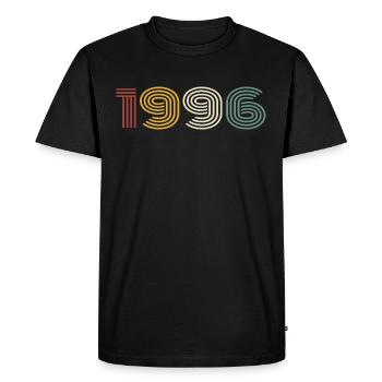 1996 Rétro Style 1996 Anniversaire 1996 Millésime - T-shirt Premium bio Homme - noir - Devant - Nico (187cm)