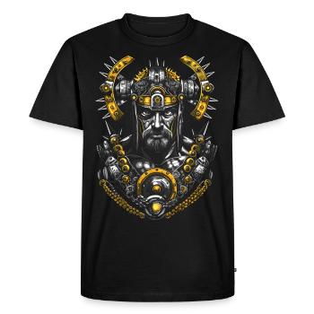 Guerrier fantastique avec des pointes - T-shirt Premium bio Homme - noir - Devant - Nico (187cm)