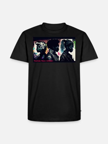 Cyberpunk Trio - Men's Premium Organic T-Shirt - black