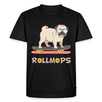 RollMops (Sunglasses Edition) - Men's Premium Organic T-Shirt - black - Front - Nico (187cm)
