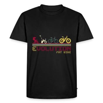 Fatbike vélo fat tire evolution retro - T-shirt Premium bio Homme - noir - Devant - Nico (187cm)