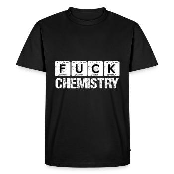 Fuck Chemistry Éléments de chimie de haine pour les étudiants - T-shirt Premium bio Homme - noir - Devant - Nico (187cm)