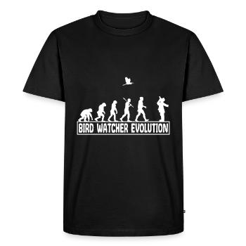 Ornithologie Oiseaux chanteurs observer évolution - T-shirt Premium bio Homme - noir - Devant - Nico (187cm)