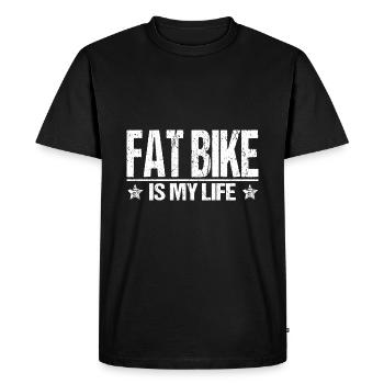 Fatbike vélo est mon sort de vie - T-shirt Premium bio Homme - noir - Devant - Nico (187cm)