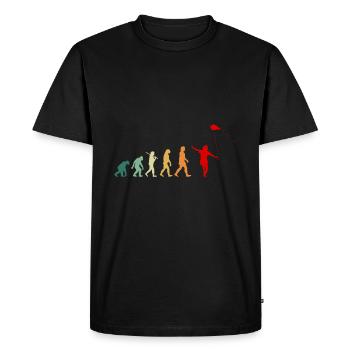 Kite Flying Kite Flying Evolution Retro - T-shirt Premium bio Homme - noir - Devant - Nico (187cm)
