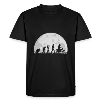 Moped Moped SR50 S50 S51 Evolution Full Moon Funny - Men's Premium Organic T-Shirt - black - Front - Nico (187cm)