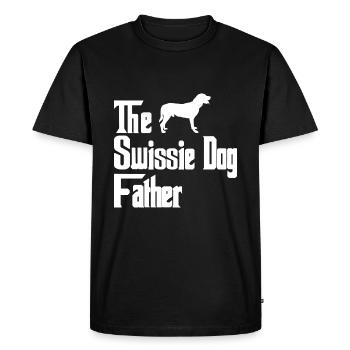 Greater Swiss Mountain Dog dogs father dad - Men's Premium Organic T-Shirt - black - Front - Nico (187cm)
