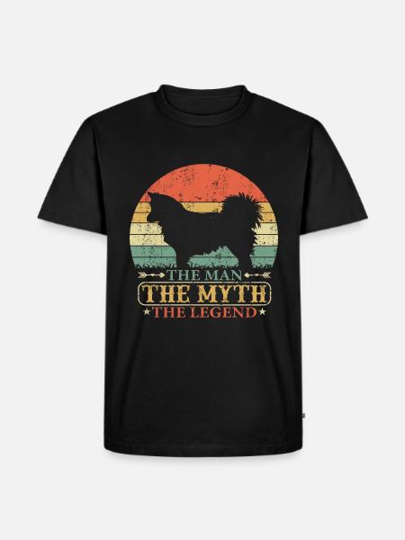 Icelandic Dog Papa Saying - Men's Premium Organic T-Shirt - black