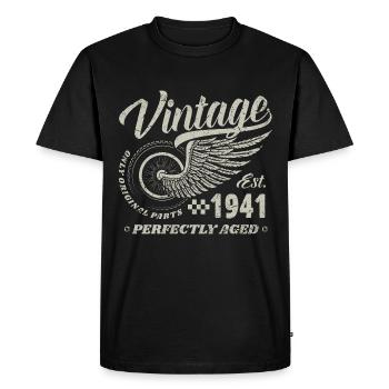 Millésime 1941 Année de naissance 83 Anniversaire 83 Millésime - T-shirt Premium bio Homme - noir - Devant - Nico (187cm)