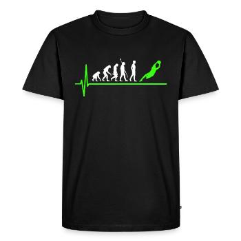 Gardien de but de football - T-shirt Premium bio Homme - noir - Devant - Nico (187cm)