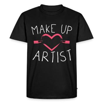 Make Up Artist / Make-up - Men's Premium Organic T-Shirt - black - Front - Nico (187cm)