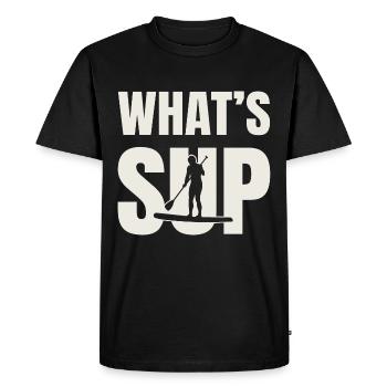 Stand up Paddle PADDLE PADDLE, Paddle - T-shirt Premium bio Homme - noir - Devant - Nico (187cm)