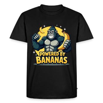 Propulsé par les bananes - Cooler Gorilla - T-shirt Premium bio Homme - noir - Devant - Nico (187cm)