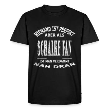 Schalke Design pour les vrais fans ! - T-shirt Premium bio Homme - noir - Devant - Nico (187cm)