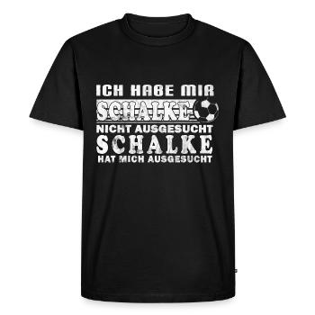Schalke Design pour les vrais fans ! - T-shirt Premium bio Homme - noir - Devant - Nico (187cm)