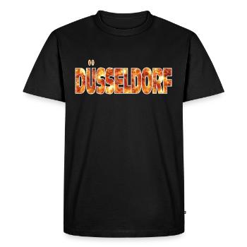 Dusseldorf - T-shirt Premium bio Homme - noir - Devant - Nico (187cm)