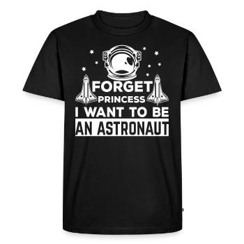 Astronaute fusée spatiale - T-shirt Premium bio Homme - noir - Devant - Nico (187cm)