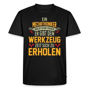 Mechatronics Mechatronics Profession Mécanicien automobile - T-shirt Premium bio Homme - noir - Devant - Nico (187cm)