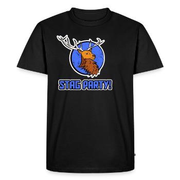 Junggesellen Stag Party Bräutigam Hirsch Herren - T-shirt Premium bio Homme - noir - Devant - Nico (187cm)