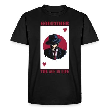 Gentlemen Godfather Godfather Sponsorship Uncle Godchild - Men's Premium Organic T-Shirt - black - Front - Nico (187cm)