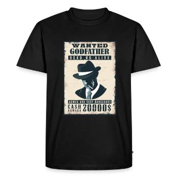 Gentlemen Godfather Godfather Sponsorship Uncle Godchild - Men's Premium Organic T-Shirt - black - Front - Nico (187cm)
