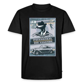 Gentlemen Godfather Godfather Sponsorship Uncle Godchild - Men's Premium Organic T-Shirt - black - Front - Nico (187cm)