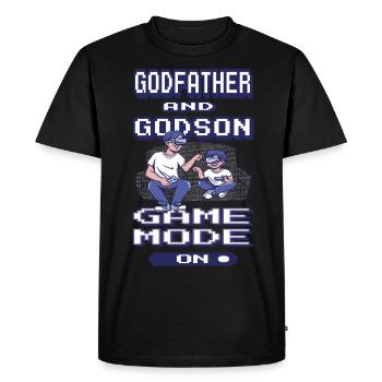 Gentlemen Godfather Godfather Sponsorship Uncle Godchild - Men's Premium Organic T-Shirt - black - Front - Nico (187cm)