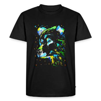 Bear - Men's Premium Organic T-Shirt - black - Front - Nico (187cm)
