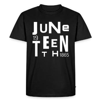 J’adore juneteenth birthday design giftide - T-shirt Premium bio Homme - noir - Devant - Nico (187cm)