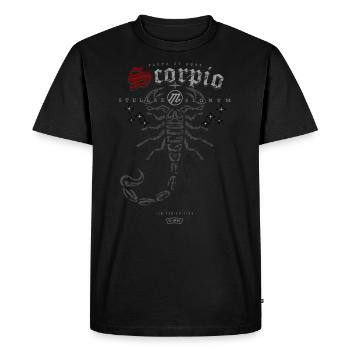 C-PK · LE SIGNE DU ZODIAQUE SCORPION SCORPION - T-shirt Premium bio Homme - noir - Devant - Nico (187cm)