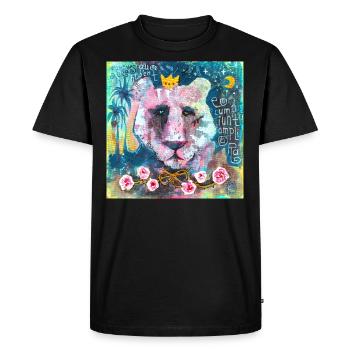 Odeur des roses - T-shirt Premium bio Homme - noir - Devant - Nico (187cm)