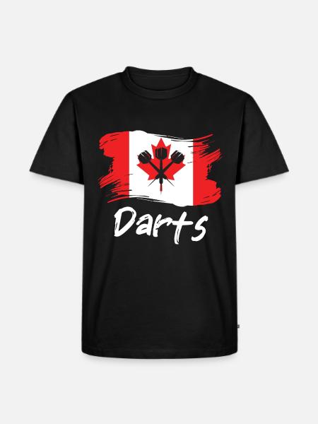 Canada Dart Player Design - Men's Premium Organic T-Shirt - black