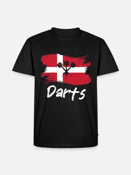 Denmark Dart Player Design - Men's Premium Organic T-Shirt - black