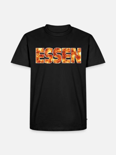 Essen - Männer Premium Bio T-Shirt - Schwarz