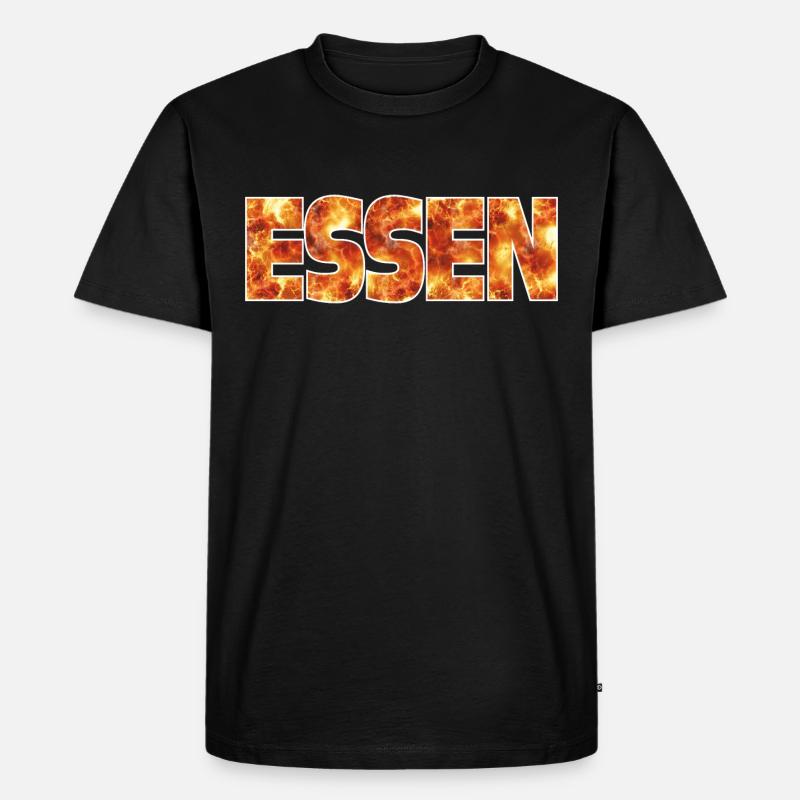 Essen - Männer Premium Bio T-Shirt - Schwarz
