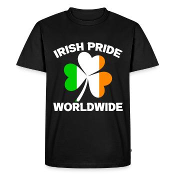 Irish Pride St. Patrick's Day - Men's Premium Organic T-Shirt - black - Front - Nico (187cm)