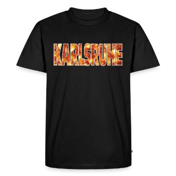 Karlsruhe - T-shirt Premium bio Homme - noir - Devant - Nico (187cm)