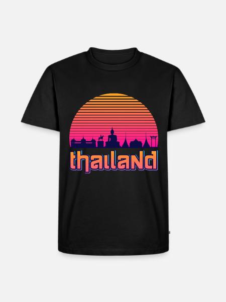 Thaïlande / Soleil d’été Vacances Paradis - T-shirt Premium bio Homme - noir