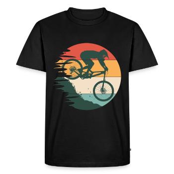 bike bikes BMX mountain bike montain bike - Men's Premium Organic T-Shirt - black - Front - Nico (187cm)