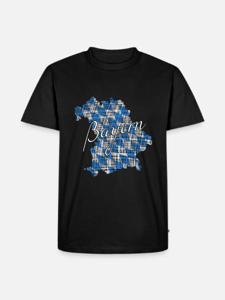 Bayern - Männer Premium Bio T-Shirt - Schwarz