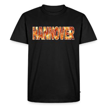 Hanovre - T-shirt Premium bio Homme - noir - Devant - Nico (187cm)